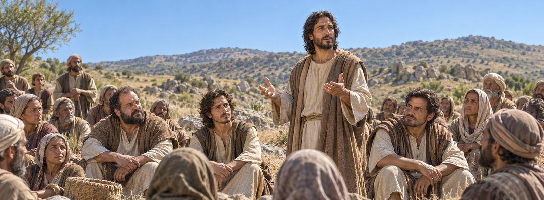 Illustratie bij: Jezus spreekt zalig en wee uit.