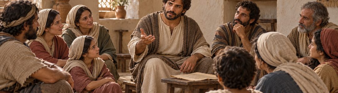 Illustratie bij: Vrouwen leren rustig in de samenkomst.