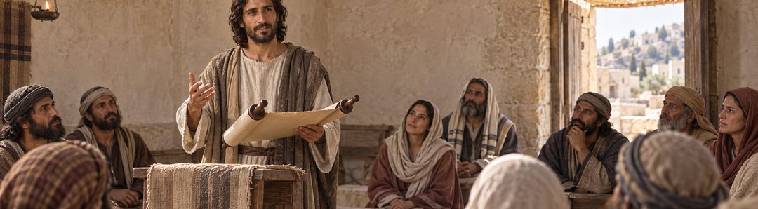 Illustratie bij: Jezus spreekt woorden van genade in Nazareth.