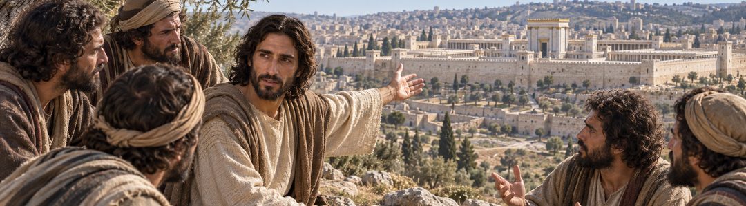 Illustratie bij: Jezus voorzegt de verwoesting van de tempel.