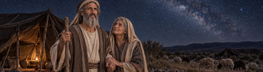 Illustratie bij: Abraham is zo goed als dood maar ontvangt de belofte.