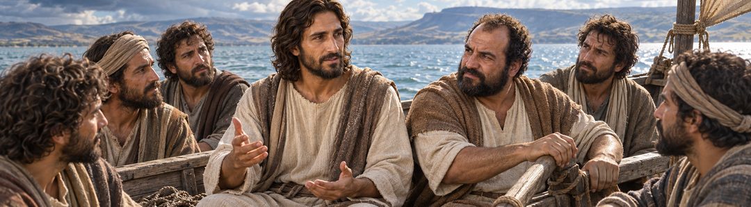 Illustratie bij: De discipelen leren gaandeweg wie Jezus is.