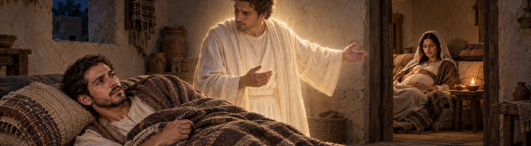 Illustratie bij: Jozef hoort dat Jezus Zijn volk van hun zonden zal redden.