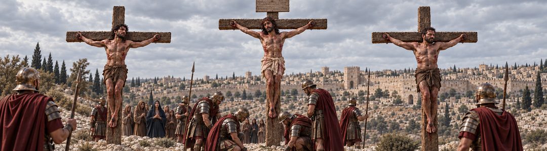 Illustratie bij: Jezus bidt om vergeving voor zijn vijanden.