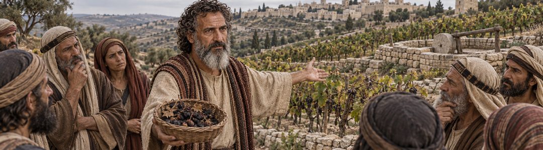 Illustratie bij: Gods aanklacht wordt voor Jeruzalem en Juda uitgebeeld.