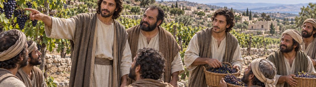Illustratie bij: Christus is de nieuwe Meester van een vruchtbaar leven.