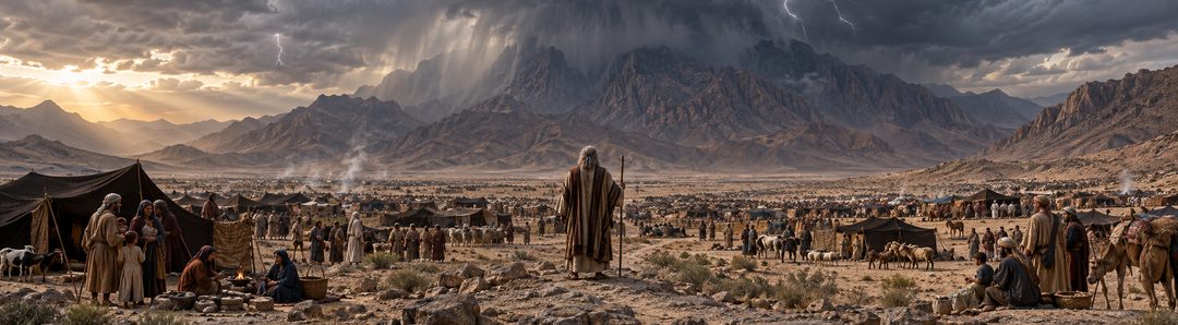 Illustratie bij: Israël wordt een volk bij de Sinaï.