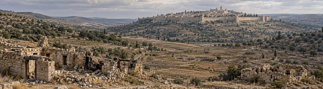 Illustratie bij: Juda ligt gewond onder de Assyrische invasie.