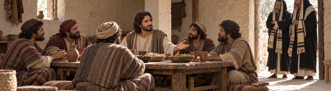 Illustratie bij: Jezus toont barmhartigheid aan zondaars.
