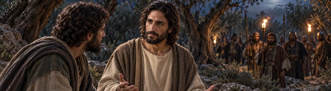 Illustratie bij: Jezus ziet af van het oproepen van engelen.