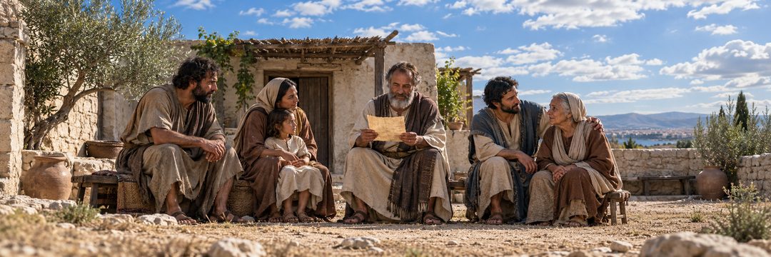 Illustratie bij: Verdrukte gelovigen ontvangen hoop op rust bij Christus’ komst.