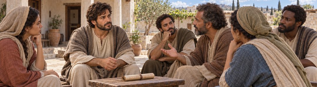Illustratie bij: Gesprek over Christus en de engelen.