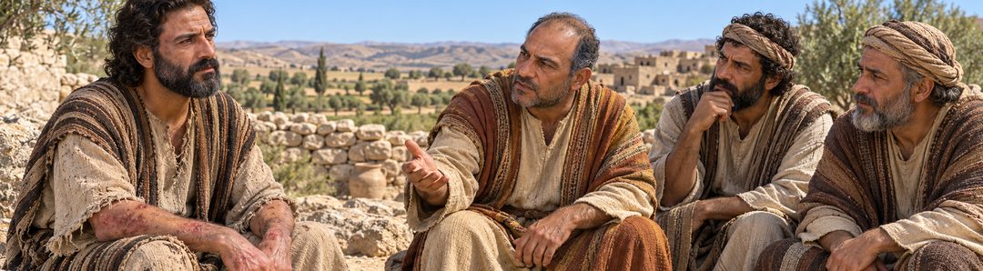 Illustratie bij: Jobs ellende doorbreekt de eenvoudige regel van vergelding.