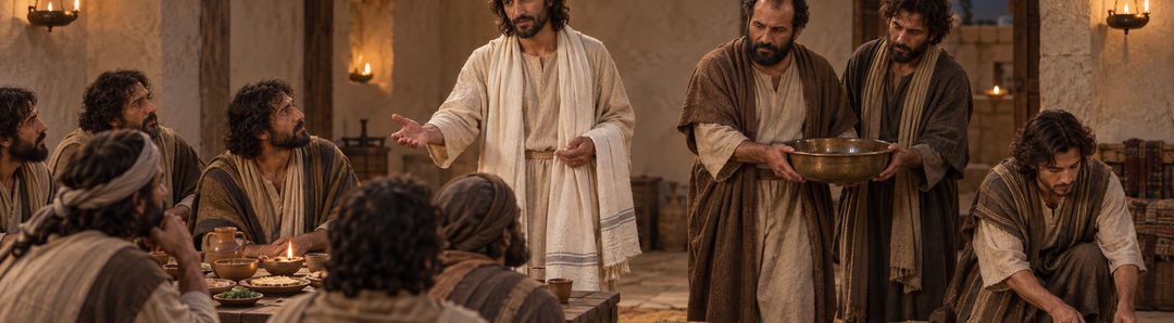 Illustratie bij: Nederige dienstbaarheid onder de discipelen.