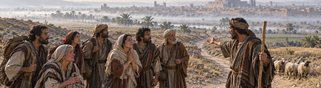 Illustratie bij: Israël en Juda vragen wenend naar de weg naar Sion.