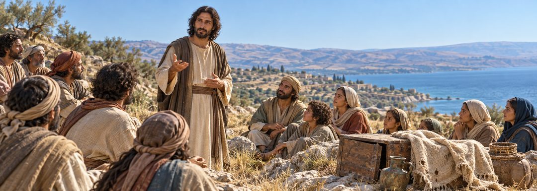 Illustratie bij: Jezus onderwijst over aardse en hemelse schatten.