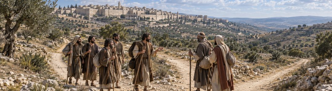 Illustratie bij: De leerlingen dragen het evangelie tot de einden der aarde.