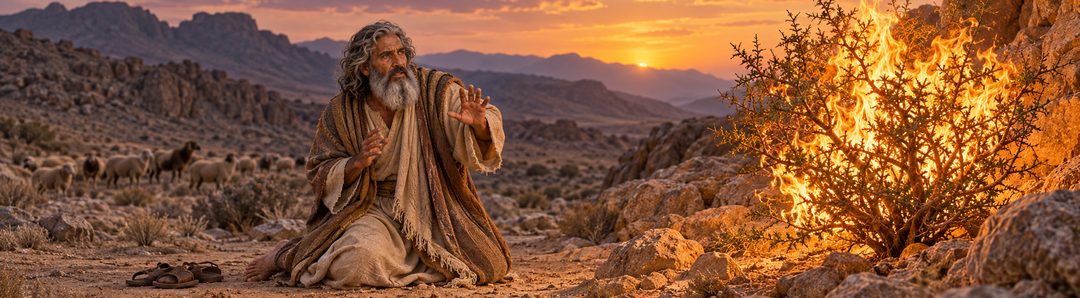 Illustratie bij: Mozes wordt afgewezen en ontmoet God in Midian.