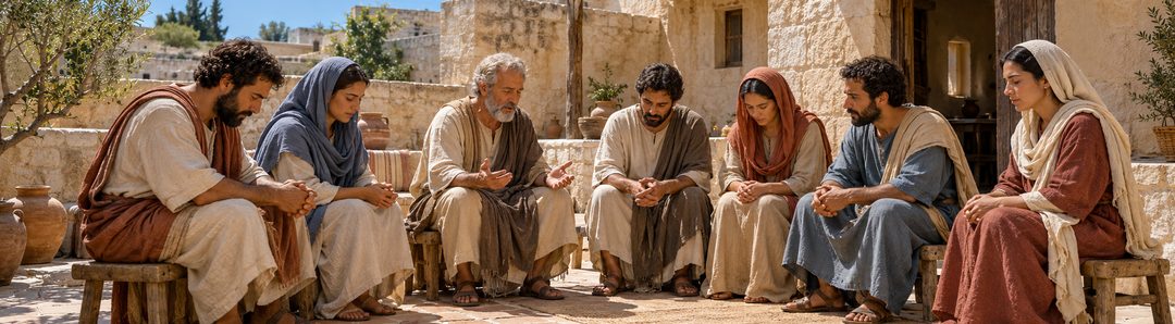 Illustratie bij: Gelovigen richten zich rechtstreeks tot Christus.