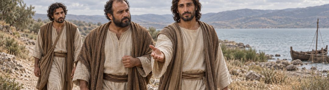 Illustratie bij: Jezus voorzegt Petrus’ dood en zegt: Volg Mij.