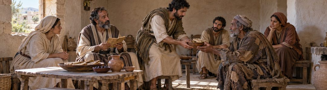 Illustratie bij: De brief horen en ernaar handelen.