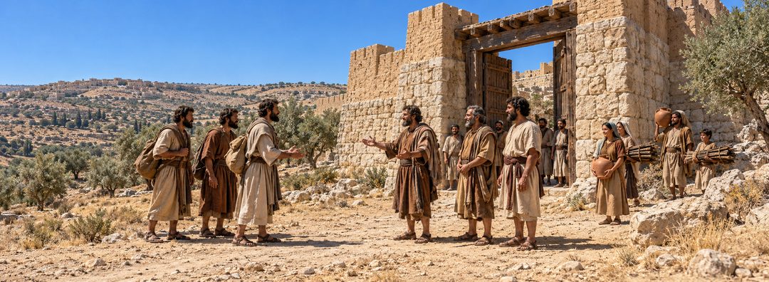 Illustratie bij: Gibeon kiest voor vrede met Israël.