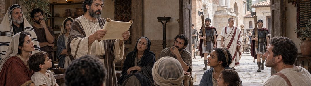 Illustratie bij: Romeinse christenen horen de oproep tot onderwerping aan het gezag.