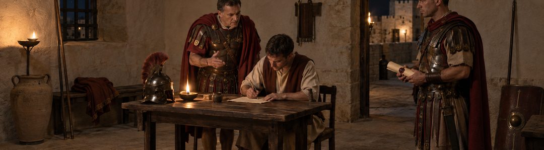 Illustratie bij: Claudius Lysias schrijft zijn brief aan Felix.