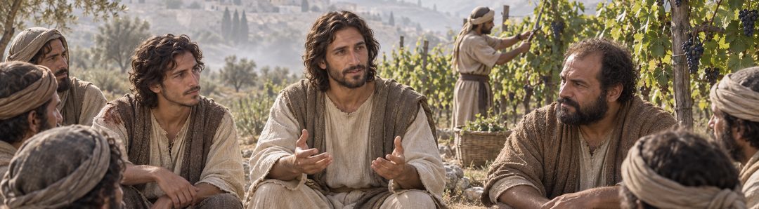 Illustratie bij: De discipelen worden door Jezus’ woord gesnoeid.