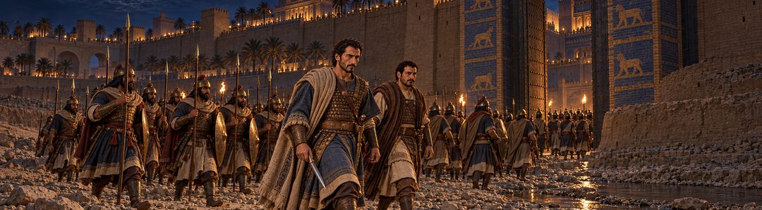 Illustratie bij: De Perzische inname van het onoplettende Babylon.