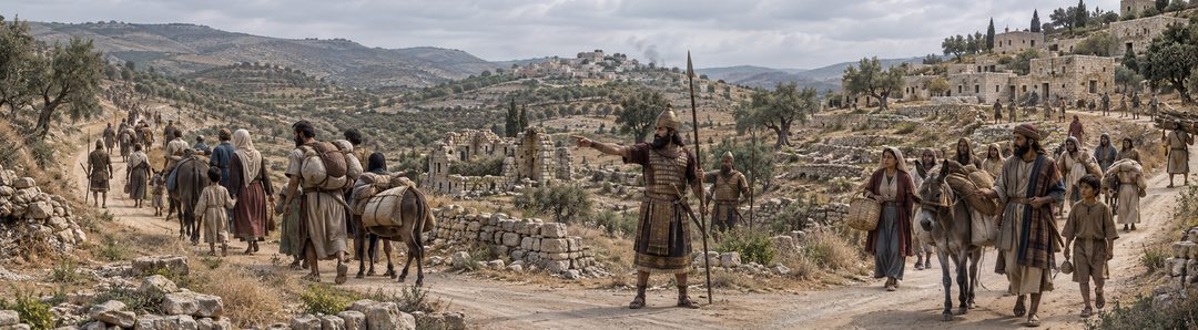 Illustratie bij: Efraïm wordt door Assyrië ontvolkt en opnieuw bevolkt.