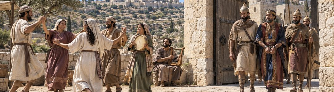 Illustratie bij: Israël looft God en voltrekt het beschreven oordeel.