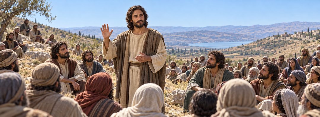 Illustratie bij: Jezus waarschuwt de discipelen en de menigte.