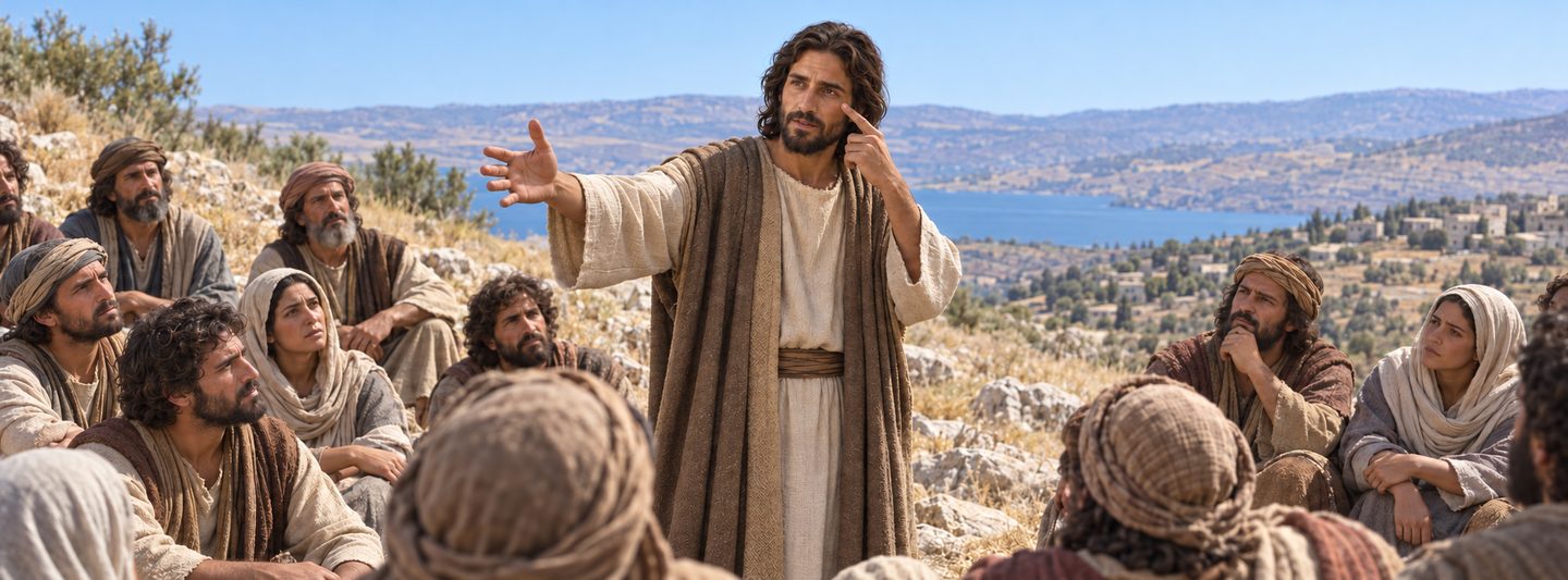 Illustratie bij: Jezus onderwijst ernstig over struikelen en gehoorzaamheid.