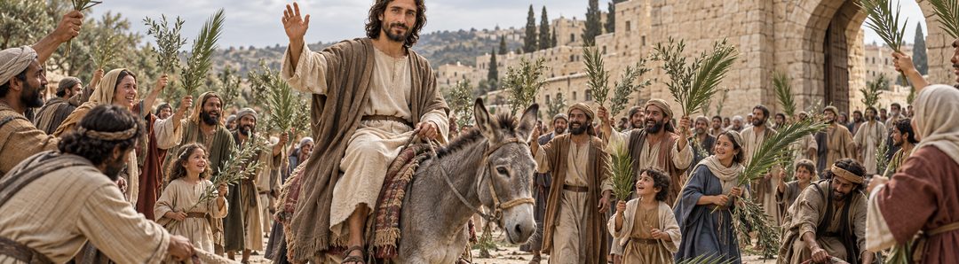 Illustratie bij: Jeruzalem begroet Jezus als Koning.