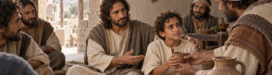 Illustratie bij: Wie een klein kind ontvangt in Jezus’ naam, ontvangt Hem.