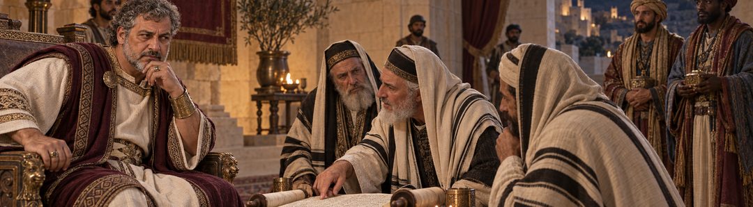 Illustratie bij: Bethlehem en de geboren Koning.