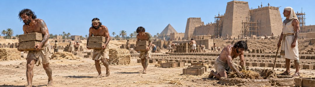 Illustratie bij: De bitterheid van de slavernij in Egypte.