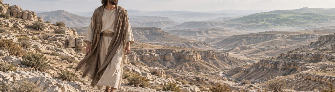 Illustratie bij: Jezus doorstaat Israëls woestijnproef.