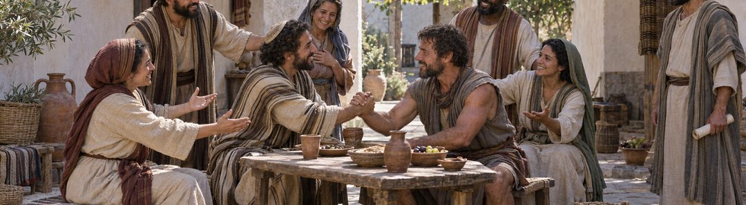 Illustratie bij: Jood en heiden worden één nieuwe mens in Christus.