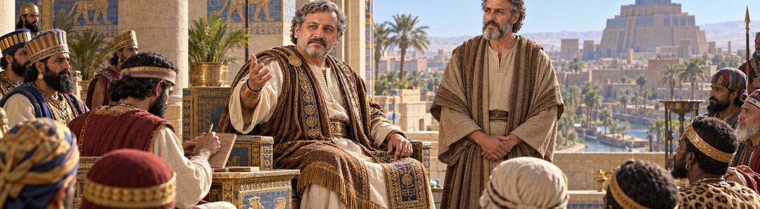 Illustratie bij: Darius beveelt eerbied voor de levende God.