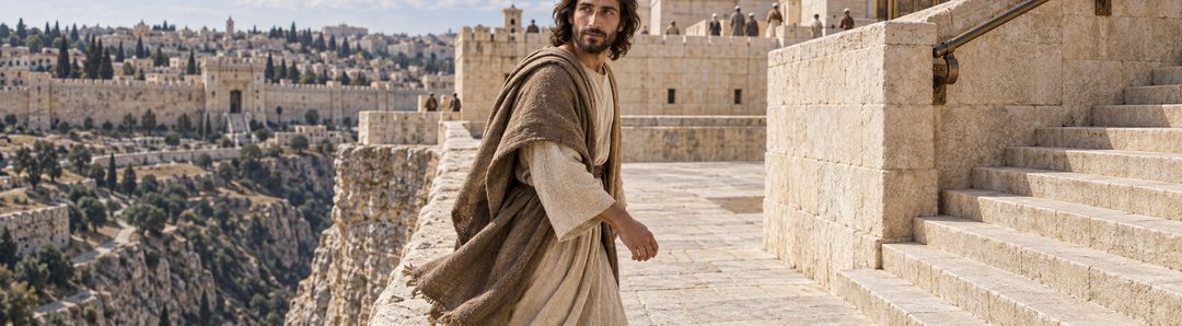Illustratie bij: Jezus stelt God niet op de proef.