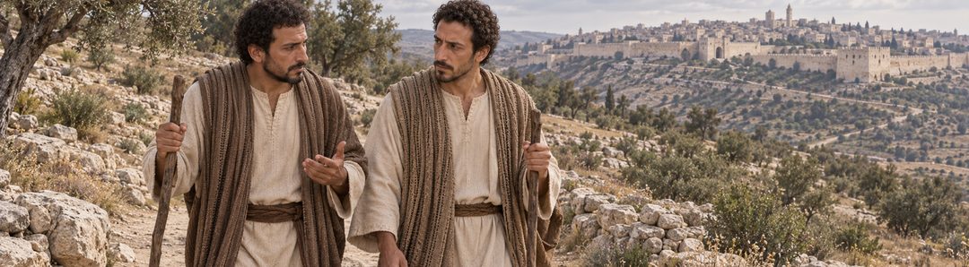 Illustratie bij: Twee discipelen vertrekken naar Emmaüs.