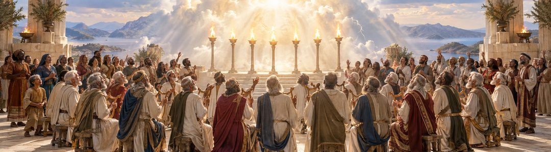 Illustratie bij: De oudsten vertegenwoordigen Gods verloste volk.
