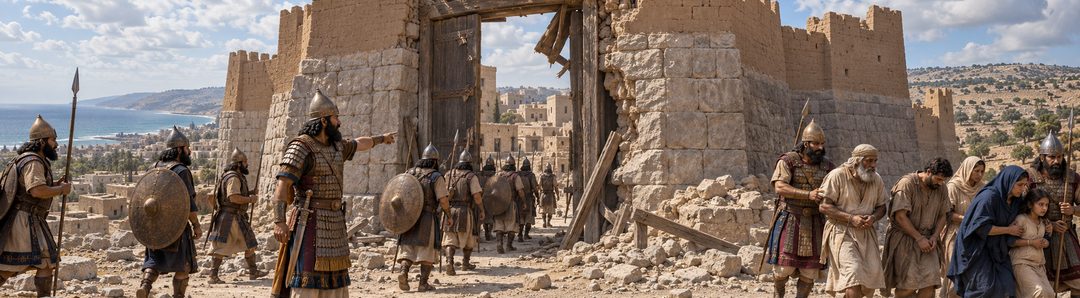 Illustratie bij: De Assyrische opperbevelhebber neemt Asdod in.