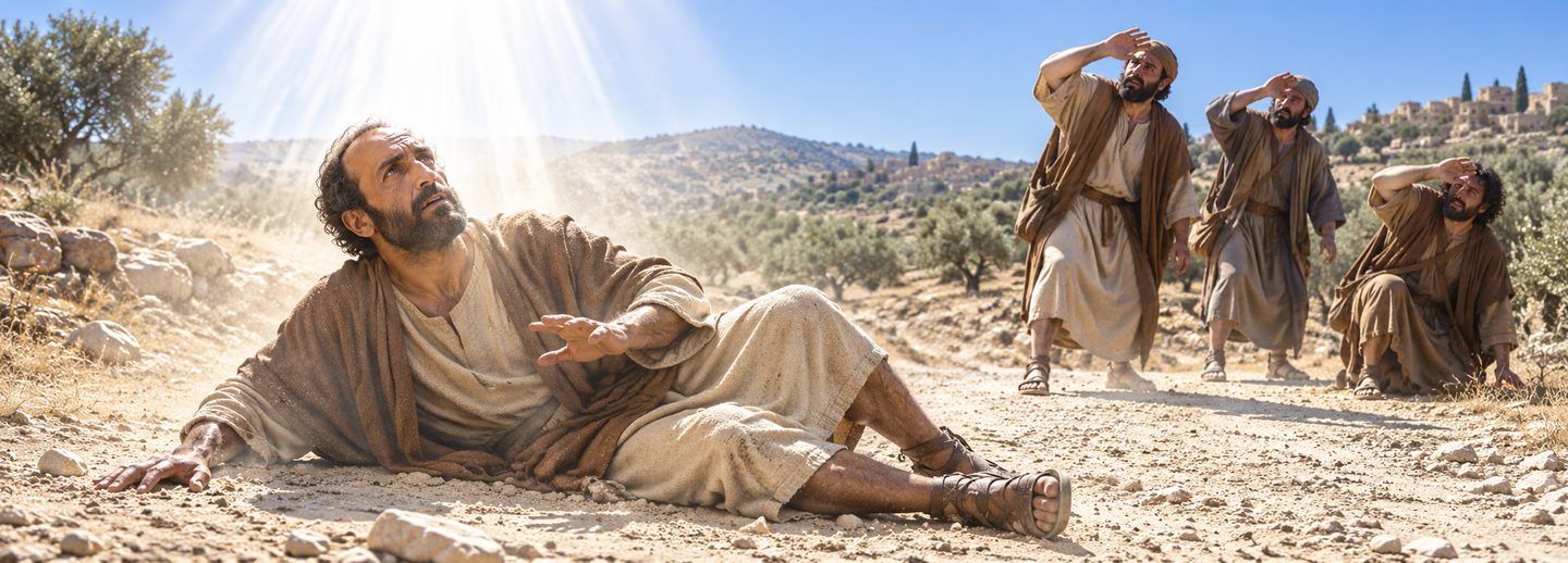 Illustratie bij: Paulus ontvangt de openbaring van Jezus Christus.