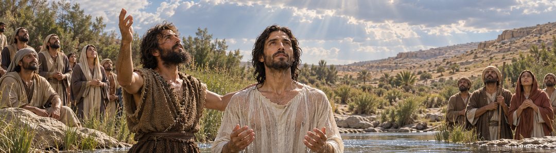 Illustratie bij: De Messias verschijnt bij het begin van Zijn bediening.