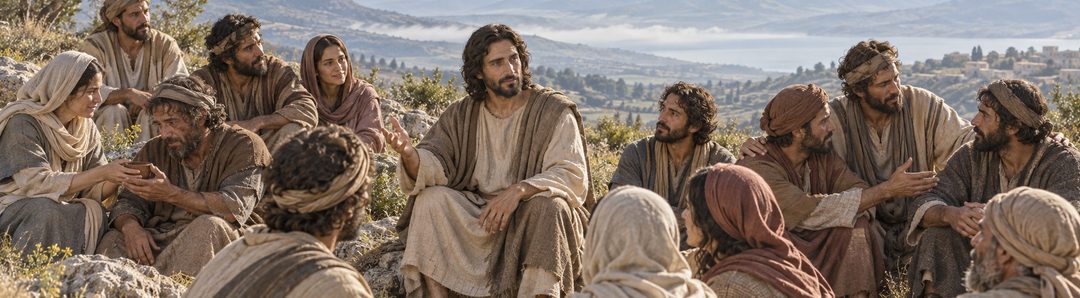 Illustratie bij: Jezus leert zijn discipelen het karakter van het Koninkrijk.