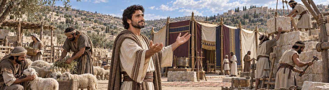 Illustratie bij: Acht slaan op Gods werk en bidden voor het volk.