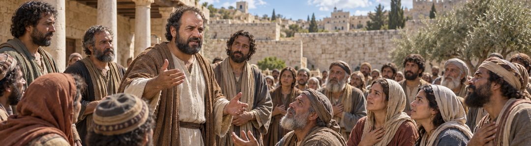 Illustratie bij: Het overblijfsel van Israël ontvangt het evangelie met Pinksteren.